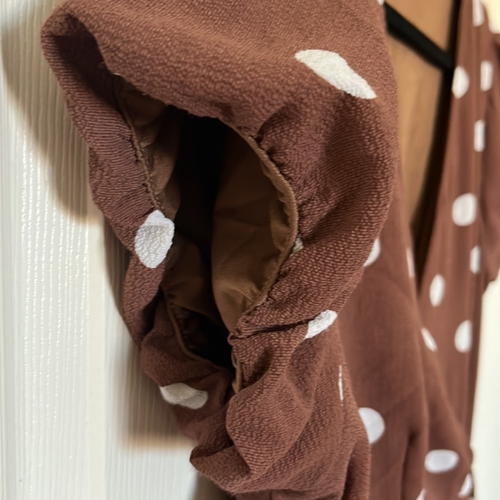 NY&Co Polka Dot High Low Dress - Picture 4 of 4